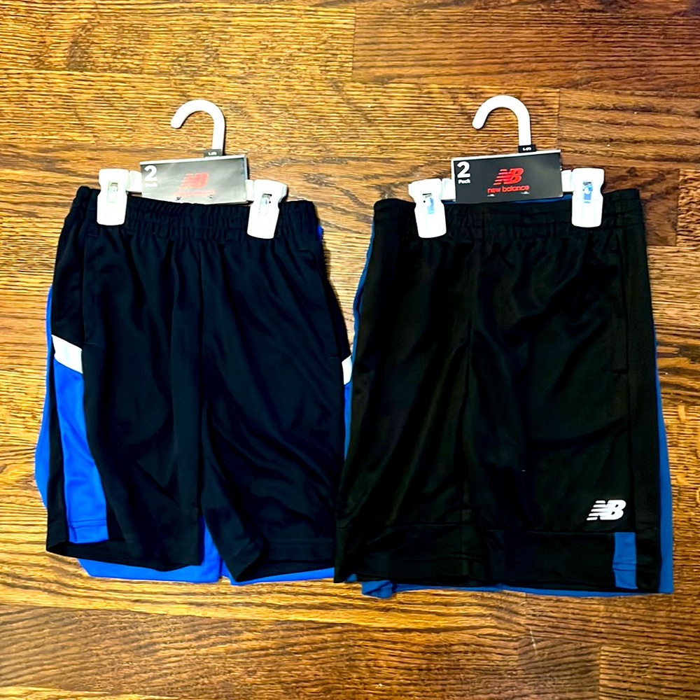 4 pairs brand new Boys New Balance shorts sz 7!